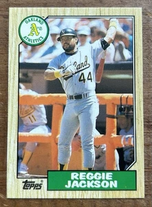 Reggie Jackson 1987 Topps Traded #52T NM/Mint HOFame Oakland A’s NY Yankees MLB - Bild 1 von 2