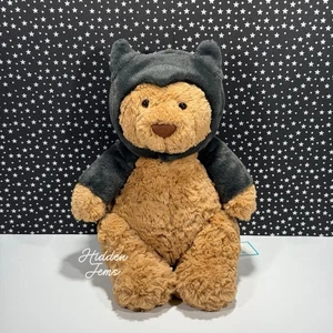 AUTHENTIC❣️Jellycat BARTHOLOMEW BEAR BAT - Soft Plush Toy Halloween Teddy NWT - Picture 1 of 5