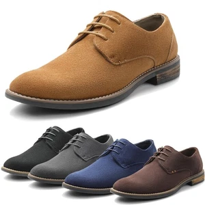 Bruno Marc Herren Wildleder Leder Schnürschuhe Derbys Brogues Schuhe, Herren Oxford Schuhe - Bild 1 von 19