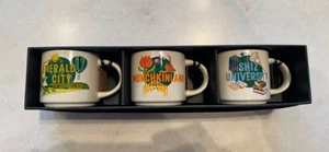 Wicked Starbucks Limited Discovery Series Set di 3 tazze ornamentali NUOVE - Foto 1 di 2