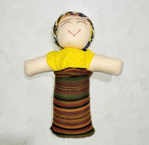 Authentic Mexican Doll 12in Tall Hand-Made Hecho En Morelos Mexico Traditional - Picture 1 of 6