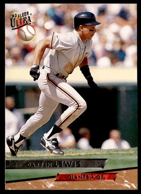 1993 Fleer Ultra Series 1 #134 Darren Lewis San Francisco Giants - Image 1 of 2