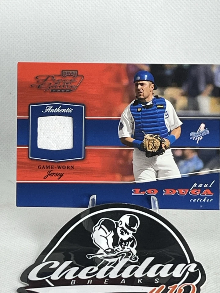2002 Playoff Piece of the Game Materials Paul Lo Duca Jersey #65 - Image 1 of 2