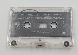 Travis Tritt Cassette Tape It's All About to Change 1991 Tested Works - Picture 1 of 3