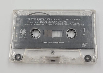 Travis Tritt Cassette Tape It's All About to Change 1991 Tested Works Foto 1 de 3