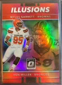 Myles Garrett/Von Miller RC #/99 Panini Illusions Red 2017 Rookie Browns HOF SP - Picture 1 of 2