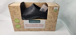 NEW Waterproof Garden Rubber Clogs Mens 11/12 Removeable Insock Black Gardenline - Picture 1 of 5