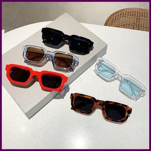 Herren Vintage Rechteckiges Gestell Sonnenbrille Mode Retro Sonnenbrille Luxus Marke - Bild 1 von 35