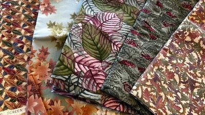 DIVERTIDO Paquete 4.5 yardas HOFFMAN Acolchado Tela Material 4 piezas x 1 yarda + mitad Foto 1 de 4