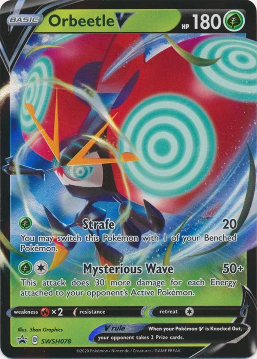 Holo Orbeetle V SWSH078 Promo SWSH: Sword & Shield Promo Cards - Image 1 of 1