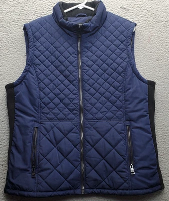 Andrew Marc Chaleco Acolchado Mujer XL Multicolor Forrado Sin Mangas Cuello Simulado Cremallera Completa Foto 1 de 4