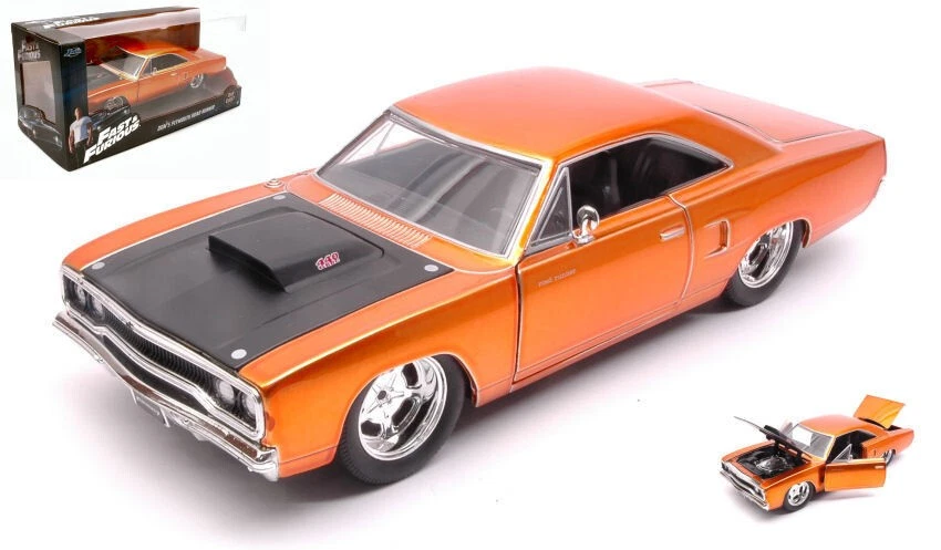 DOM'S PLYMOUTH ROAD RUNNER 1970 FAST & FURIOUS COPPER METALLIC 1:24 - Immagine 1 di 1