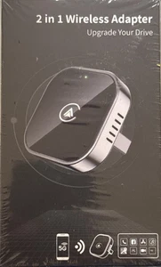2 In 1 Teeran Wireless Android & CarPlay Adapter 2025 Upgrade Wired to Wireless - Picture 1 of 4