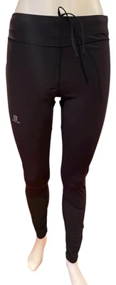 Salomon Design For Freedom Black Leggings Advanced Skin Warm Size L Excellent - Image 1 of 4