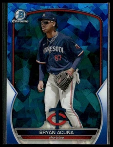 Bryan Acuña 2023 Bowman Chrome Sapphire Edition Prospects #BCP-193 Twins - Picture 1 of 2