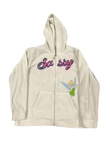 Womens 2000s Disney “Sassy” tinkerbell zip up hoodie size large - Picture 1 of 6