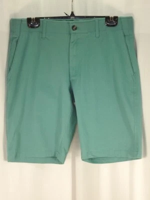 Nat Nast Golf Shorts Mens  32 x 10 Teal Performance Stretch Pockets Zip Fly - Image 1 of 4