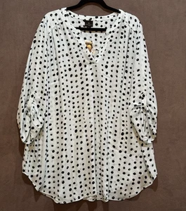 Neu mit Etikett Worthington Bluse Damen Übergröße 3X elegant Büro Karriere Pullover fließend - Bild 1 von 10