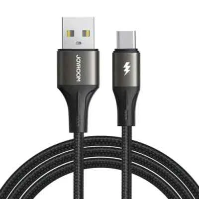 Cable de datos de marca trenzado de carga rápida rápida tipo USB a C JOYROOM para Samsung Foto 1 de 4