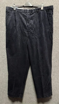 Chums High Waist Corduroy Trousers Navy Blue 46x29 TD042 FF 02 - Imagem 1 de 4