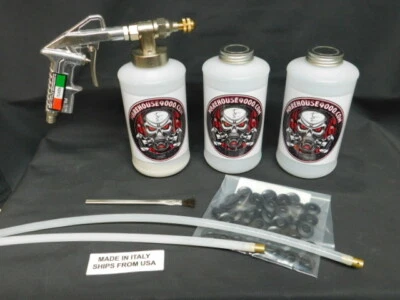  PRO UNDERCOATING RUST PROOFING SPRAY GUN KIT PFC FLUID FILM OIL  Made in ITALY - Image 1 of 2