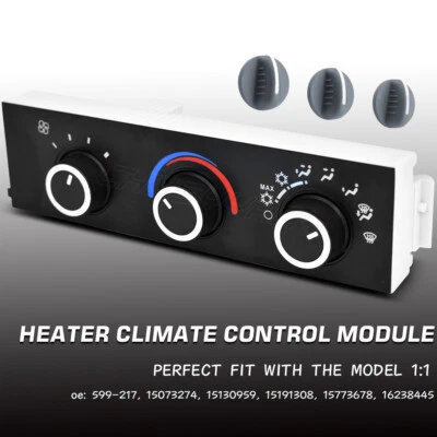 599-217 AC Heater Climate Control Module For 1996-2005 GMC Safari - Image 1 of 4
