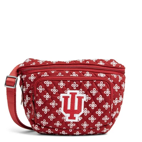 Indiana University Fanny Pack Vera Bradley Crossbody Bag Cardinal White Cover