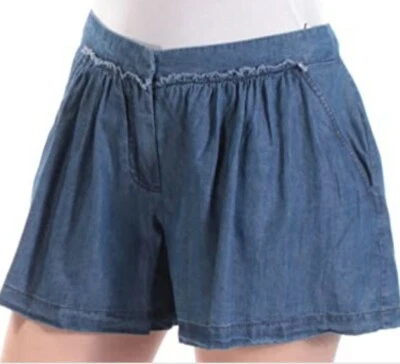 Pantalones Cortos Max Studio Nuevos con Etiquetas Talla 0 Mezcla Odette Tencel Reunidos Cambray $48 Foto 1 de 3