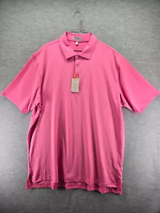 Camiseta Polo Peter Millar SUMMER COMFORT Para Hombre XL Rendimiento Sólido Rosa UPF NUEVA CON ETIQUETAS - Imagen 1 de 7