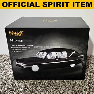 Spirit Halloween Hearse Inflatable Skeleton 14 Ft LED Home Depot Decor Prop NEW - Picture 1 of 5