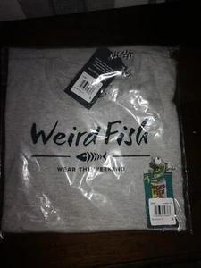 WEIRD FISH Red Brill Artist T-Shirt grau meliert UK SIZE L - Bild 1 von 4