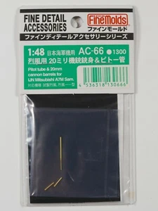 Stampi fini 1:48 AC66 - Tubo Pitot e canne cannone 20 mm IJN Mitsubishi A7M Sam - Foto 1 di 2