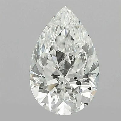 Natural G Color Diamond 0.25 Carat Pear Cut I1 Clarity Certified Loose Diamond - Image 1 of 4