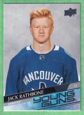 2020-21 UD Extended Series Young Guns #717 Jack Rathbone Vancouver Canucks - Image 1 of 2