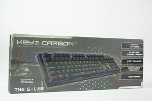 THE G-LAB Keyz Carbon AZERTY-Keyboard mechanische Tastatur beleuchtet RGB #113 - Bild 1 von 5