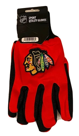 Chicago Blackhawks Red Sport Utility Grip Gloves - New Cover