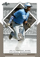 LEUGIM CASTILLO 2016 LEAF PERFECT GAME "BLUE" PARALLEL ROOKIE CARD! LTD 10!