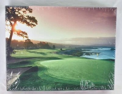 Springbok 500 Piece Puzzle Pebble Beach Green 18 Inch by 23 Inch New Sealed - Image 1 of 4