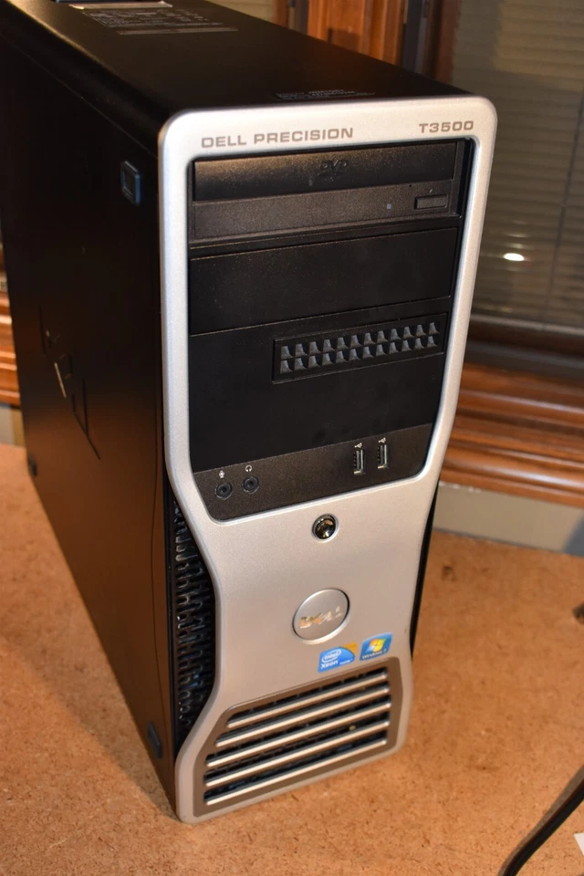 Dell Precision T3500 Xeon W3670 3,2 GHz 8 GB RAM 500 GB HDD Windows XP Pro x64 bits Foto 1 de 4