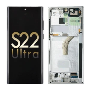 OLED Display Touch Screen Digitizer Frame For Samsung Galaxy S22 Ultra S908B/E - Picture 1 of 16