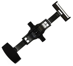 18 mm Panatime PVD (negro) acabado fácil de abrir hebilla desplegable con botón pulsador - Imagen 1 de 1