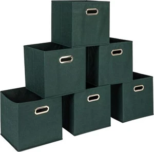 Storage Cube Bins, 6 Piece Set, - Picture 1 of 6