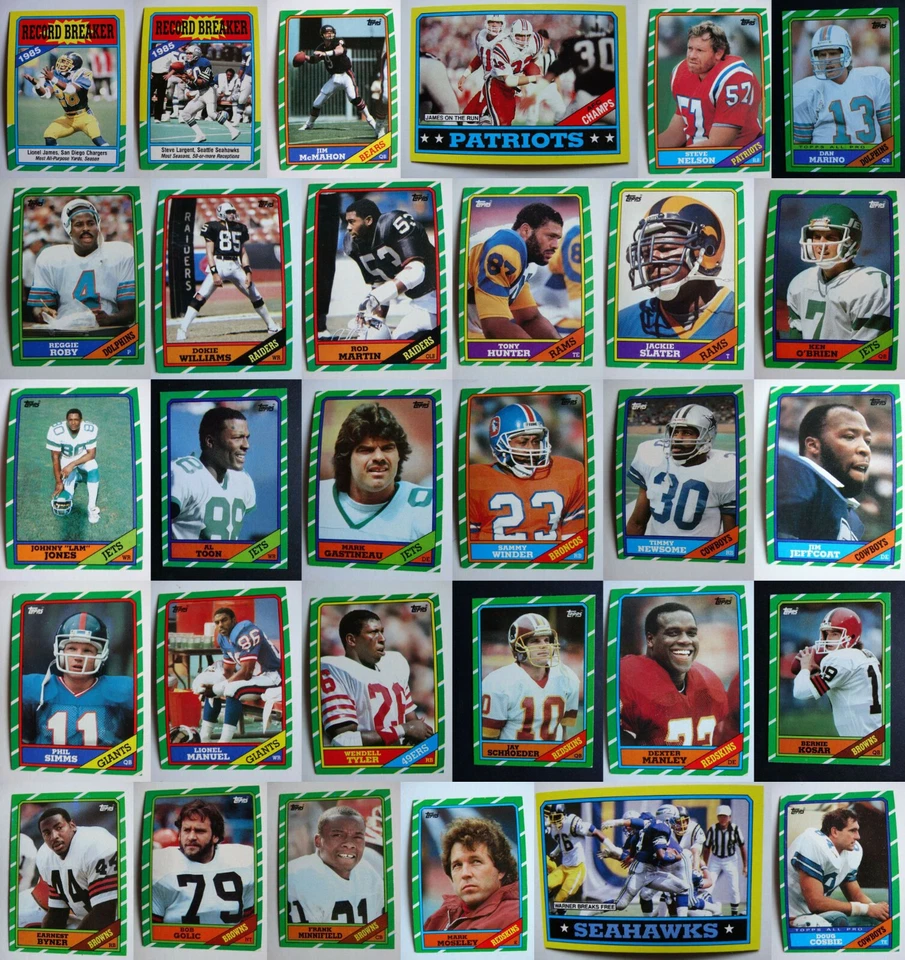 1986 Topps Football Cards Complete Your Set You U Pick From List 1-200 - Image 1 of 1