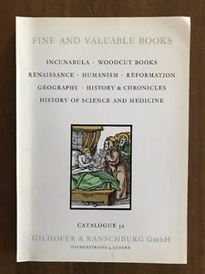 Catalogue 52 FINE AND VALUABLE BOOKS Gilhofer & Ranschburg - Imagen 1 de 6
