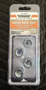 Wheel Lug Nut Chrome Bulge M14-1.50 711-606 Hex 3/4 or 19mm NEW SHIPS FREE - Picture 1 of 2