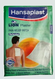 π¬π§ Hansaplast Belladonna Pain Relief Patches Plasters Ayurvedic Pack of 10 - Picture 1 of 6