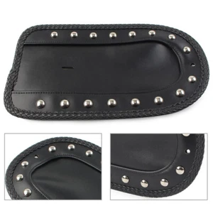 Black PU Rear Fender Bib Solo Seat For Harley Softail FXSTC Fatboy EFI FLSTFI - Foto 1 di 11