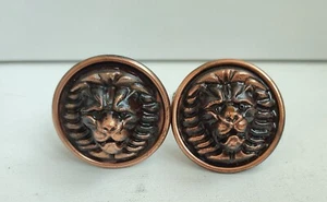 Vintage USSR.Soviet  Metal Lion Door Handles Door Knobs Soviet Door. NEW ! RARE - Picture 1 of 5