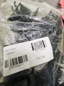 (50 Pcs) CRJ Hook FIX00827 Retail Plastic Hooks - Picture 1 of 1