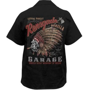 Lethal Threat Renegade Gorilla Garage Motorrad Button Down Arbeitshemd HW50212 - Bild 1 von 6